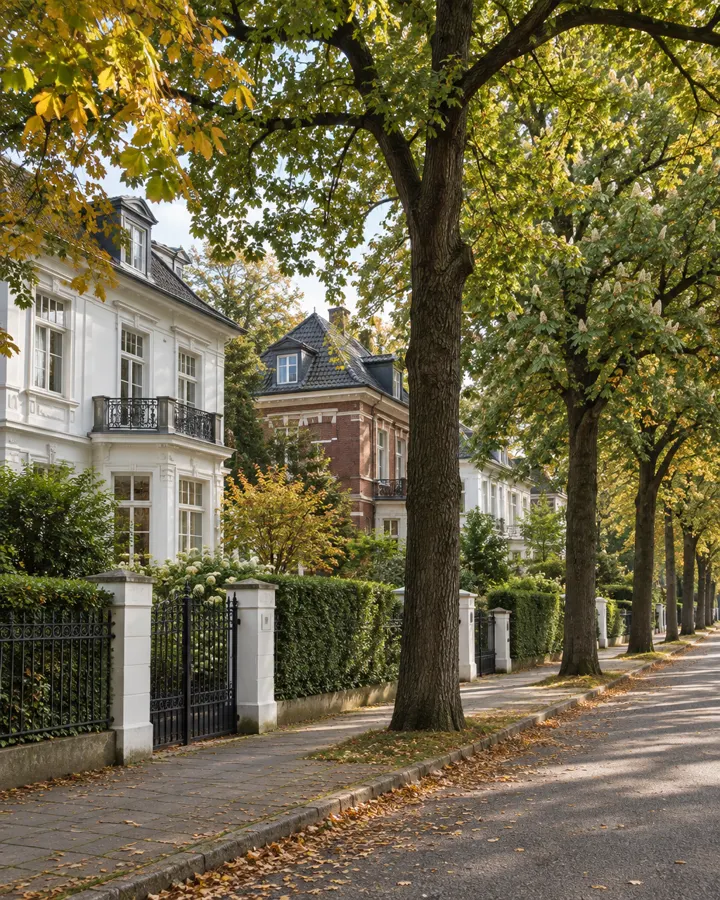 Alleestraße mit Villen in Othmarschen